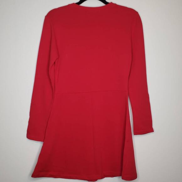 Zara| Red Skater Dress - Picture 2 of 9